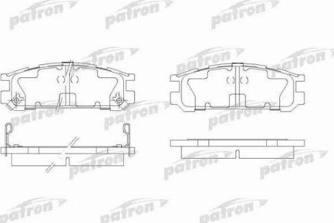 Patron PBP790 - Гальмівні колодки, дискові гальма autozip.com.ua