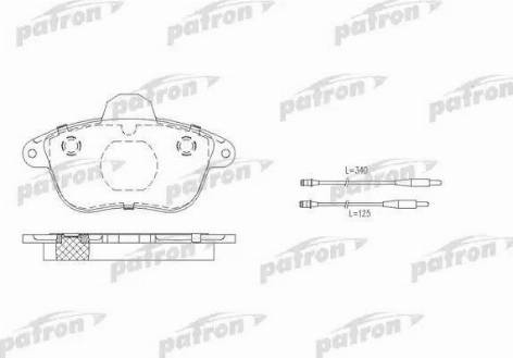 Patron PBP742 - Гальмівні колодки, дискові гальма autozip.com.ua