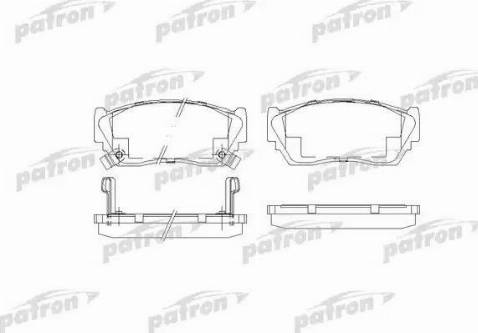 Patron PBP763 - Гальмівні колодки, дискові гальма autozip.com.ua