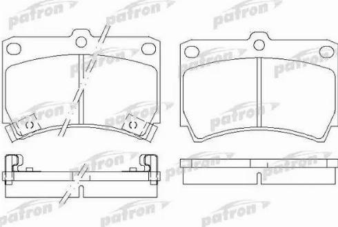 Patron PBP715 - Гальмівні колодки, дискові гальма autozip.com.ua