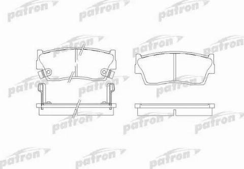 Patron PBP712 - Гальмівні колодки, дискові гальма autozip.com.ua