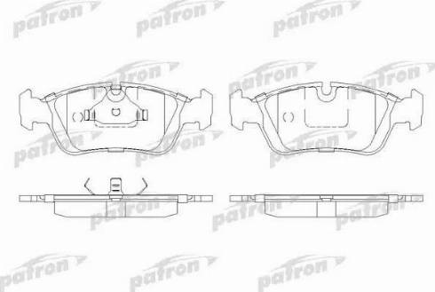 Patron PBP725 - Гальмівні колодки, дискові гальма autozip.com.ua