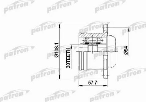 Patron PCV5010 - Шарнір, ШРУС, приводний вал autozip.com.ua