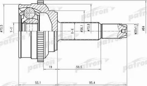 Patron PCV1527 - Шарнір, ШРУС, приводний вал autozip.com.ua