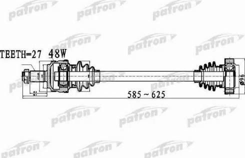 Patron PDS0479 - Приводний вал autozip.com.ua