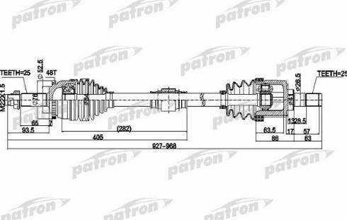 Patron PDS0505 - Приводний вал autozip.com.ua