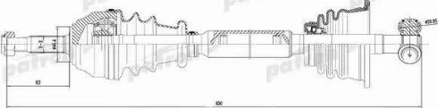 Patron PDS0048 - Приводний вал autozip.com.ua