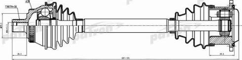 Patron PDS0025 - Приводний вал autozip.com.ua