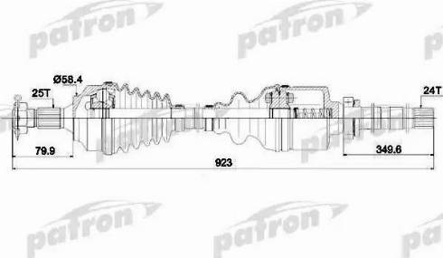 Patron PDS0146 - Приводний вал autozip.com.ua