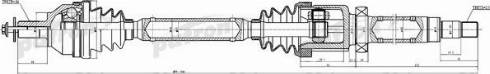 Patron PDS0381 - Приводний вал autozip.com.ua