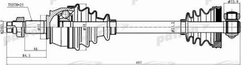 Patron PDS0235 - Приводний вал autozip.com.ua