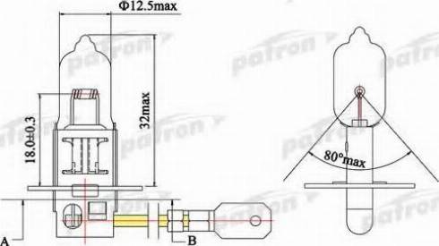 Patron PLH3-24/70 - Лампа розжарювання, фара дальнього світла autozip.com.ua