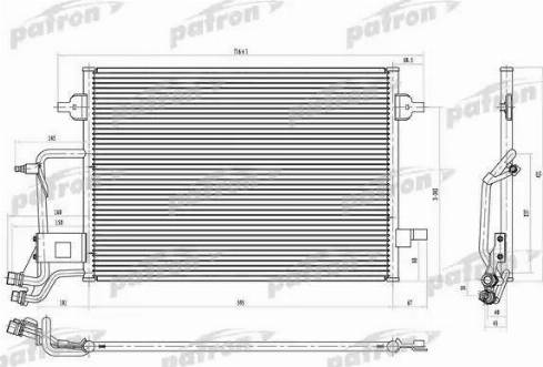 Patron PRS1142 - Конденсатор, кондиціонер autozip.com.ua