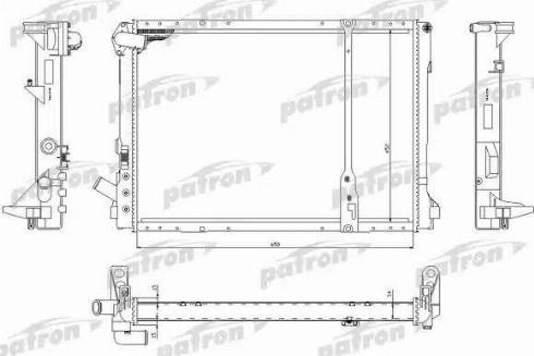 Patron PRS3520 - Радіатор, охолодження двигуна autozip.com.ua