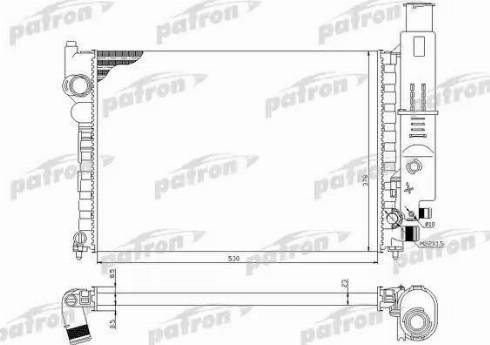 Patron PRS3030 - Радіатор, охолодження двигуна autozip.com.ua