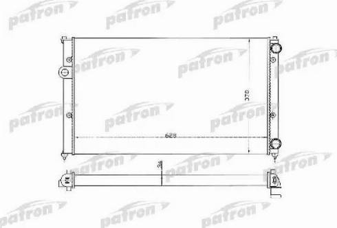 Patron PRS3369 - Радіатор, охолодження двигуна autozip.com.ua