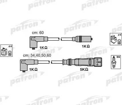 Patron PSCI1003 - Комплект проводів запалювання autozip.com.ua