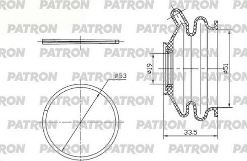 Patron PSE6410 - Ремонтний комплект, що несуть / напрямні шарніри autozip.com.ua