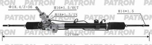 Patron PSG3064 - Рульовий механізм, рейка autozip.com.ua