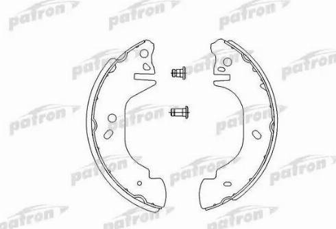 Patron PSP542 - Комплект гальм, барабанний механізм autozip.com.ua