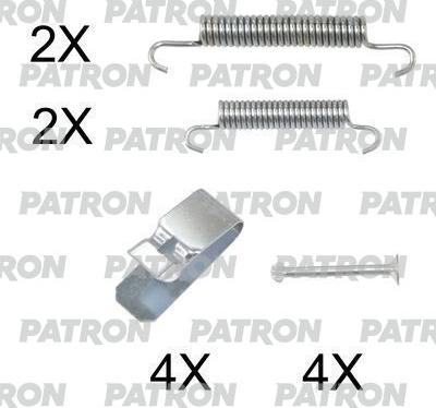 Patron PSRK0238 - Комплектуючі, барабанний гальмівний механізм autozip.com.ua
