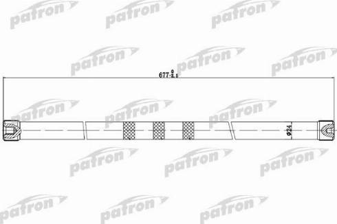 Patron PTB1005 - Шпилька, торсіон autozip.com.ua