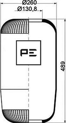 PE Automotive 084.091-70A - Кожух пневматичної ресори autozip.com.ua