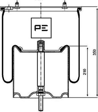 PE Automotive 084.119-72A - Кожух пневматичної ресори autozip.com.ua