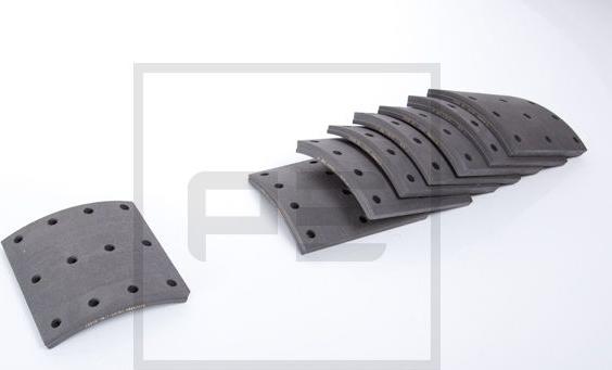 PE Automotive 086.119-00A - Комплект гальмівних черевиків, барабанні гальма autozip.com.ua