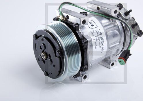 PE Automotive 129.800-00A - Компресор, кондиціонер autozip.com.ua