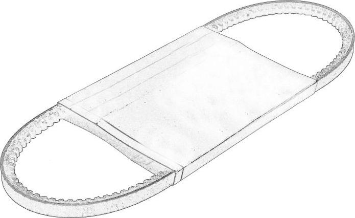 Perkins 080109049 - Клиновий ремінь autozip.com.ua
