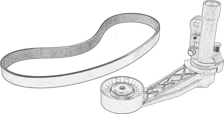 PSA 1611279180 - Поликлиновий ремінний комплект autozip.com.ua