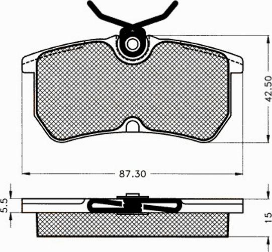 Pex 7495S - Гальмівні колодки, дискові гальма autozip.com.ua