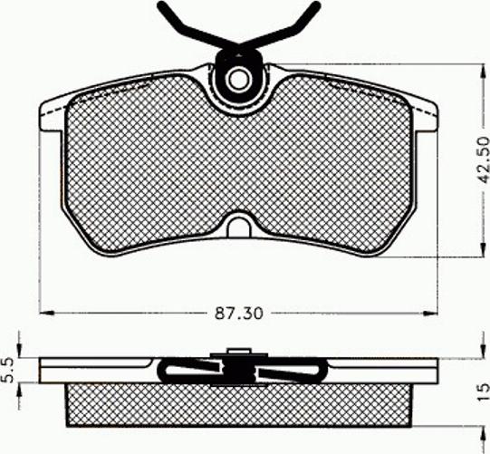 Pex 7.495 - Гальмівні колодки, дискові гальма autozip.com.ua