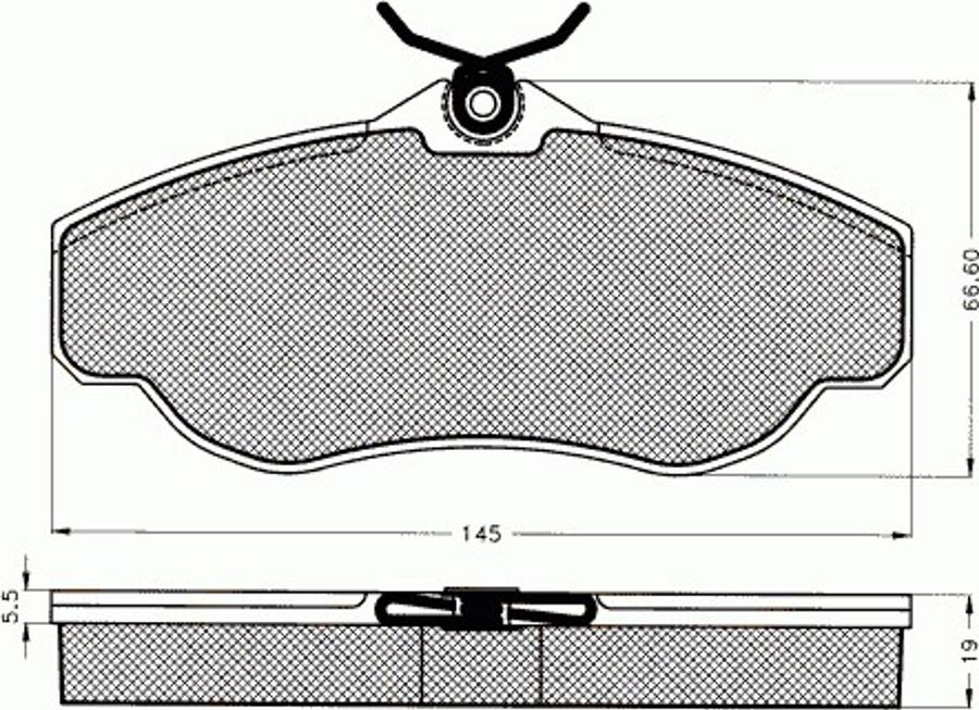 Pex 7447 - Гальмівні колодки, дискові гальма autozip.com.ua