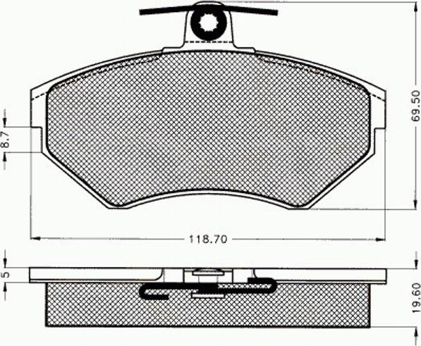 Pex 7455 - Гальмівні колодки, дискові гальма autozip.com.ua