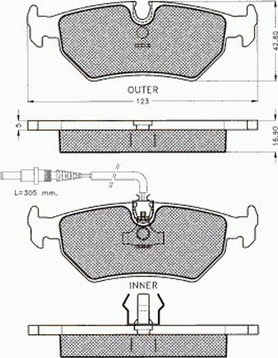 Pex 7409 - Гальмівні колодки, дискові гальма autozip.com.ua