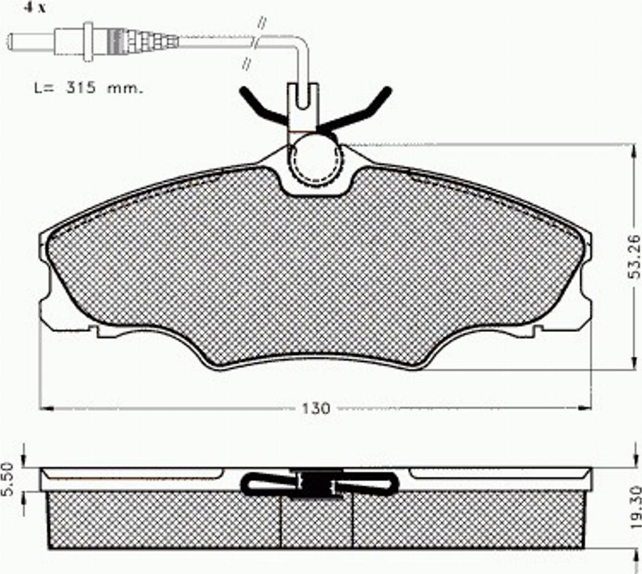 Pex 7419 - Гальмівні колодки, дискові гальма autozip.com.ua