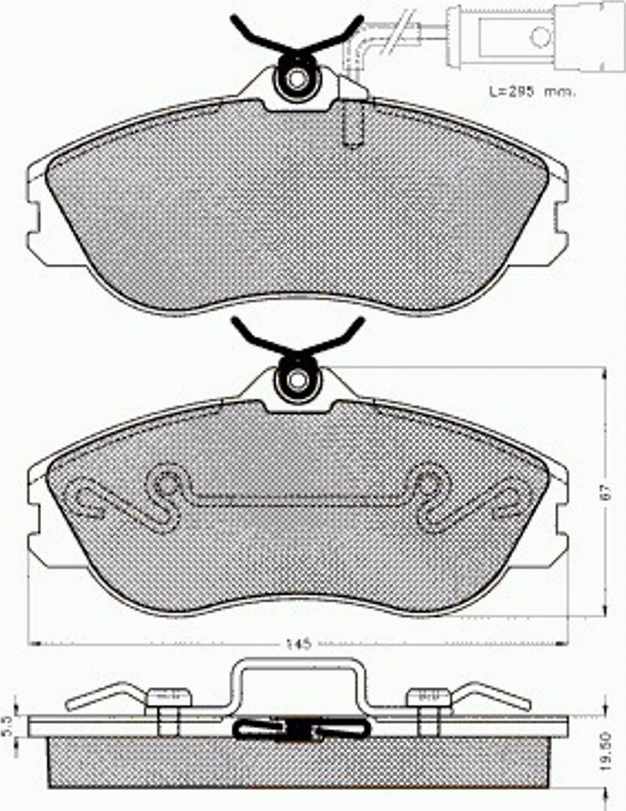 Pex 7488 - Гальмівні колодки, дискові гальма autozip.com.ua