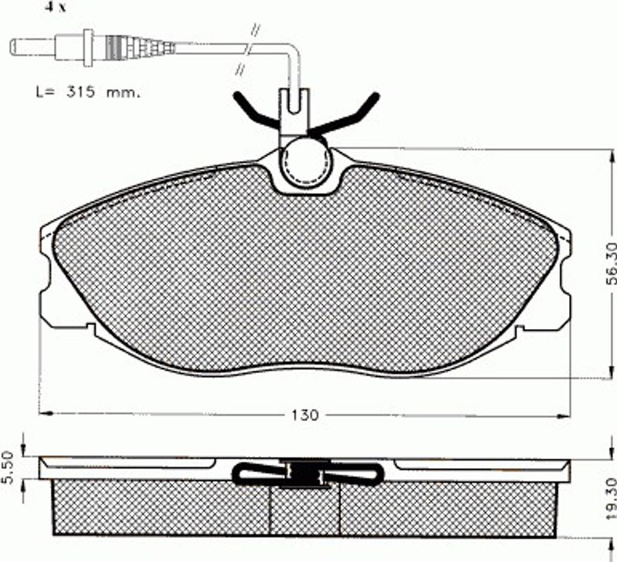 Pex 7420 - Гальмівні колодки, дискові гальма autozip.com.ua