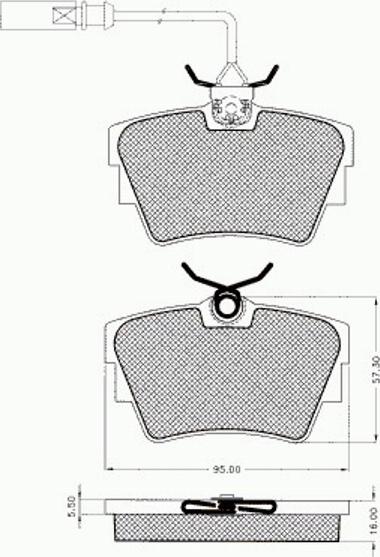 Pex 7.545 - Гальмівні колодки, дискові гальма autozip.com.ua