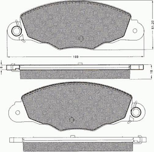 Pex 7502 - Гальмівні колодки, дискові гальма autozip.com.ua