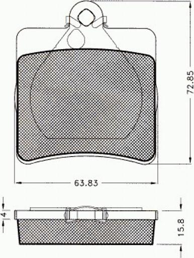 Pex 7524 - Гальмівні колодки, дискові гальма autozip.com.ua