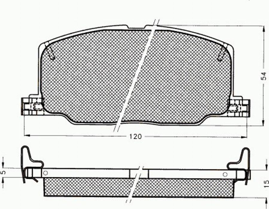 Pex 7094 - Гальмівні колодки, дискові гальма autozip.com.ua