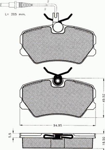 Pex 7091 - Гальмівні колодки, дискові гальма autozip.com.ua