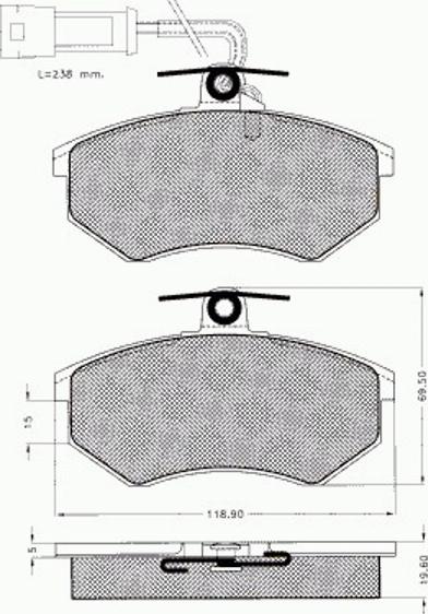 Pex 7051 - Гальмівні колодки, дискові гальма autozip.com.ua