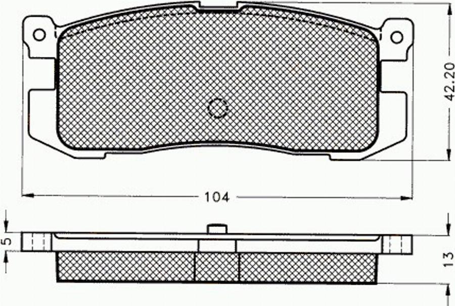 Pex 7003 - Гальмівні колодки, дискові гальма autozip.com.ua