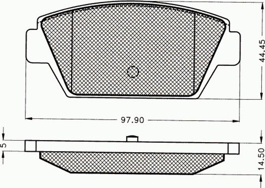 Pex 7080 - Гальмівні колодки, дискові гальма autozip.com.ua