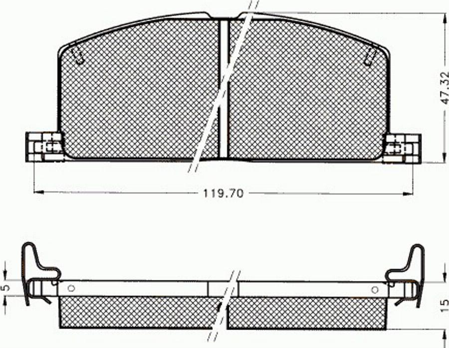 Pex 7081 - Гальмівні колодки, дискові гальма autozip.com.ua