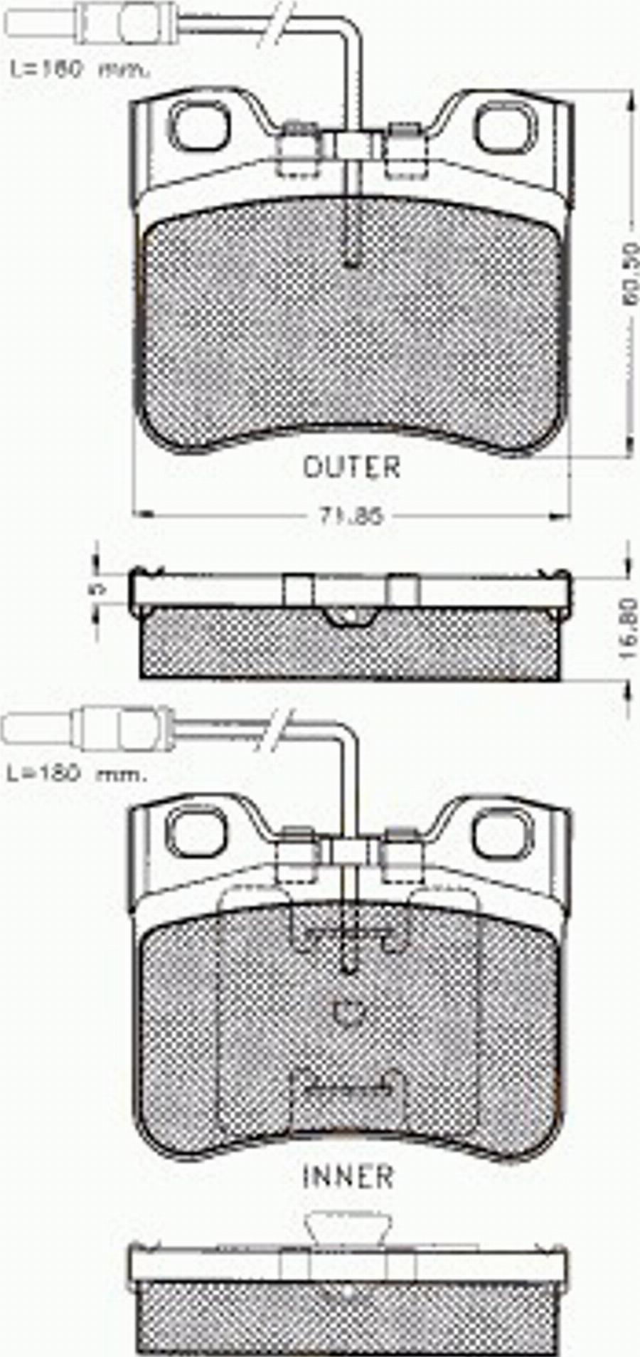 Pex 7198 - Гальмівні колодки, дискові гальма autozip.com.ua